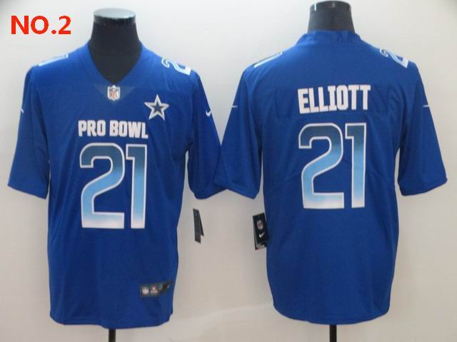 Men's Dallas Cowboys #21 Ezekiel Elliott Jerseys NO.2;